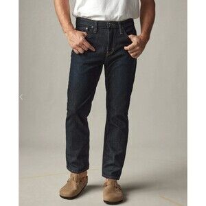 American Giant Dakota Jeans Mens 34x32 Blue Denim Dark Wash USA Maritime NEW